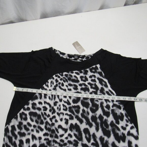 Chico's BLACK LABEL Curve Animal Wedge Leopard Print Dress Size 3 (16 XL) - Picture 7 of 9